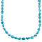 Sterling Silver Kingman Turquoise Bead Necklace KX121098